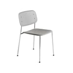 HAY Soft Edge 10 stol soft grey, kromstativ