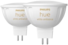 Philips Hue WA MR16 LED-lyspære 5,1W GU5.3 2-pk