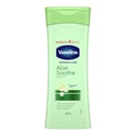 3 x VASELINE INTENSIVE CARE BODY LOTION – Aloe Soothe Soothes Dry, Chapped Sk...