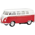 Robetoy Bilar Cars 61206 12cm metall 1:36 Volkswagen Buss Röd/Vi