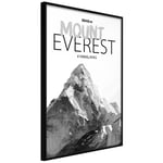 Plakat - Mount Everest - 40 x 60 cm - Sort ramme