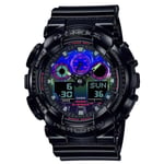Casio Men Analogue-Digital Quartz Watch with Plastic Strap GA-100RGB-1AER