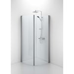 Contura Shower Space dusjdør, 62,3 cm, klart glass, aluminium profil