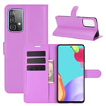 samsung Samsung A52s 5G PU Wallet Case Purple