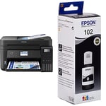 Epson EcoTank ET-4850 Print/Scan/Copy Wi-Fi Ink Tank Printer, With Up To 3 Years Worth Of Ink Included & EcoTank 102 Black Genuine Ink Bottle
