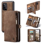 CaseMe Multi-slot Plånboksfodral Samsung Galaxy A53 Brun