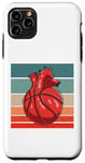 iPhone 11 Pro Max My heart beats for basketball Basketballheart Love in Red Case