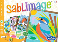 SentoSphère - SABLIMAGE - OISEAUX - 883 - Kit Loisir Créatif - Réaliser 4 tableaux avec 15 tonalités de sable - A partir de 4 ans