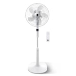 KEPLIN 16 Inch Pedestal Tower Fan 26-Speed, 10 Blades, Remote Control & LED Display Adjustable Height, Turbo Wind Speed, 3 Modes, 24-Hour Timer & 90° Oscillation for Home, Office & Bedroom