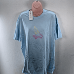 2 x Love Island Women’s Neon Ice Cream Graphic T-Shirt, Size L, UK 12, Baby Blue