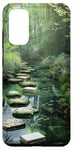 Coque pour Galaxy S20 Zen Garden Livres Nature Paisible Bambou Vert