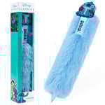 Disney Stitch Stylo Bille Noir Pelucheux Stylos à Bille Rétractable Fourniture Scolaire Kawaii Papeterie Bureau Idee Cadeau Ado Fille Mujer (Bleu)