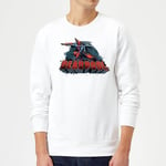 Marvel Deadpool Sword Logo Sweatshirt - White - XXL - White