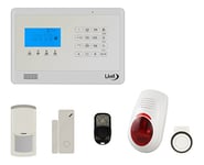 LKM Security wg-yl007 m2eb + 3S + 1pir + sir03 _ 02 Kit M2E antivol Alarme Maison sans Fil