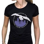 ABYSTYLE - Harry Potter - T-Shirt - Hedwige - Noir - Femme (XL)