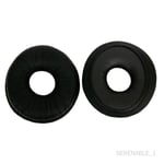 Coussinets d'oreille de remplacement pour casque Technics RP DJ1200 DJ1210 noir