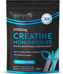 Creatine Monohydrate Powder 5000Mg - Micronised for Easy Mixing - for Recovery a