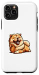 Coque pour iPhone 11 Pro Chow chow chien mignon drôle chow chow art kawaii chien