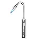 Jet Gas Lighter, Flexible Refillable Long Lighters Windproof Safety Stainless Steel Hose Flame Lighter for Gas Hob, Bonfire, Outdoor/Gas Stove, BBQ, Fireplace, Camping (Not Included Gas)