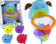 Leantoys Mini Basketkorg Hundkorg Gummifisk Badleksak