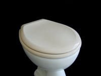 Adob Lunette de WC en Duroplast, beige, 12275