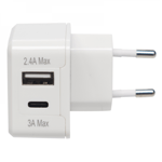 Sinox USB-Laddare Dubbel USB-A+USB-C - 5.4 ampere