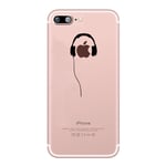 Pack Protection pour IPHONE Xr (Coque Silicone Casque Musique + Film Verre Trempe) Fun APPLE - Neuf