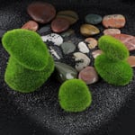 Marimo Moss Balls Artificial Grass Stones Turf Mini Fairy Garden Green L
