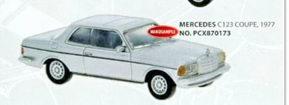 BREKINA PCX870173 Mercedes C123 Coupe Silver 1977, H0, New 2022