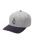 Volcom Men's Full Stone Flexfit Hat, Navy Combo, LG/XL
