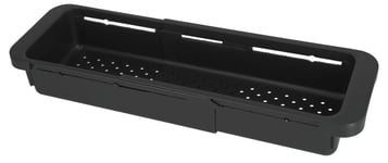 Clas Ohlson Diskställ, durkslag över diskho, utdragbart, svart