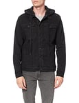 Brandit Cradock Denim/Sweat Jacket, Black+blac, XL