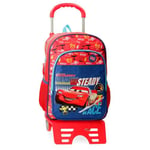 Joumma Disney Cars Lets Race School Backpack with Trolley Red 30x40x13cm Polyester 15.6L, red, School Backpack with Trolley