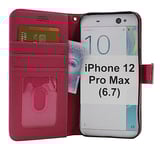 New Standcase Wallet iPhone 12 Pro Max (6.7) (Hotpink)
