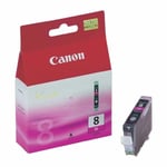 Genuine Canon 8M, Magenta Ink jet Printer Cartridge, CLI8M, CLI-8M, 0623B001