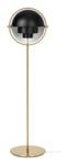 Multi-Lite Floor Lamp - Black Semi Matt/Brass