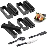 N  A Sushi Making Kit - All In One Plastic Sushi Maker Tool Complete with Sushi Knife 11 Piece DIY Sushi Set - Easy and Fun - Sushi Rolls - Maki Rolls