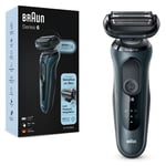 Braun Electric Razor for Men, Series 6 61N1000S SensoFlex Electric Shaver, Rechargeable, Wet & Dry Foil Shaver with Travel Case, Waterproof, Advanced German Engineering, 5 min Quick Charge