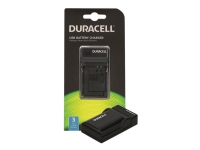 Duracell DRP5960, USB, Panasonic DMW-BLF19, Svart, Batteriladdare för inomhusbruk, 5 V, 5 V