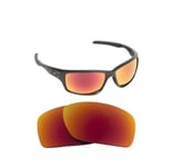 NEW POLARIZED CUSTOM FIRE RED LENS FOR OAKLEY GIBSTON SUNGLASSES