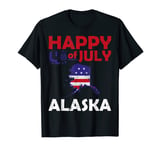 American Independence Day 4th July Veteran Alaska T-Shirt