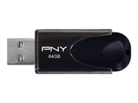PNY Attaché 4 - Clé USB - 64 Go - USB 2.0