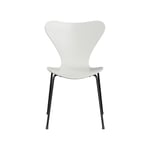 Fritz Hansen Sjuan 3107 stol white, målad ask, svart stativ