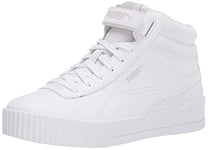 PUMA Women's Carina Mid Sneaker, White, 6.5 UK