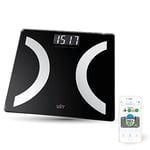 WiTscale S220 Body Fat Bluetooth Smart High Precision Digital Bathroom Scale with Large Backlit Display and Step-On Technology for iPhone6 with seamless data exporting to Apple HealthKit