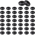 Cuasting 50 Pack Airlock Grommet, Fermenter Cover for Mason Jars, Straws, Airlock, Beer, Wine, Plastic Barrel Cooker Cover, 1.59 cm OD and 0.95 cm ID