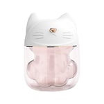 CJJ-DZ Mini Hydrating Humidifier,Cold Mist Humidifier, Essential Oil Diffuser,Portable Aromatherapy 120 Ml (with Night Light),No Water Automatically Closed,humidifiers for bedroom (Color : White)