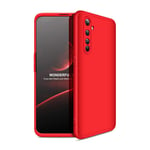 HAOTIAN Case for Realme X50 Pro 5G, Slim Fit Frosted TPU Silky Matte Finish Rubber Case, Ultra-thin Stylish Soft Silicone Shockproof Cover for Realme X50 Pro 5G, Red