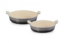 Le Creuset Heritage Runda Ugnsformar 20/24cm, Flint