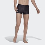 Adidas Allover Graphic Swim Boxers Uimahousut Black / Grey Six